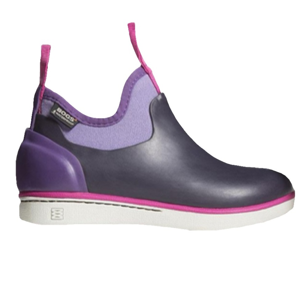 NWT Bogs Riley Youth Slip-On Boots Eggplant